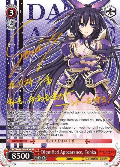 Dignified Appearance, Tohka DAL/W79-E052SP SP