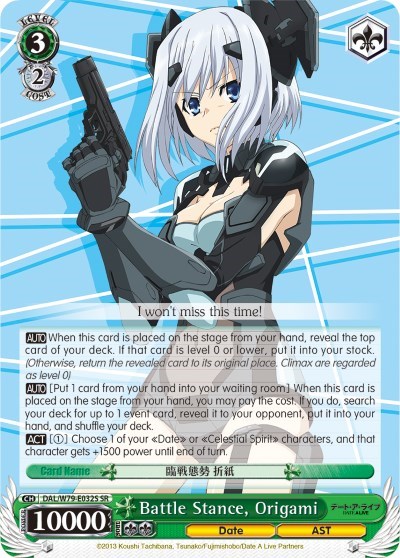 Battle Stance, Origami DAL/W79-E032S SR