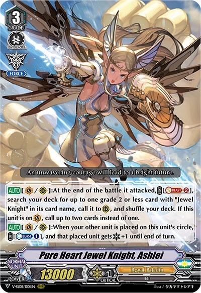Pure Heart Jewel Knight, Ashlei [V Format] V-SS08/001EN