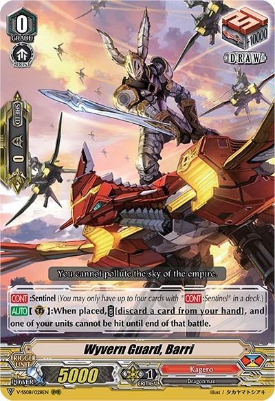 Wyvern Guard, Barri [V Format] V-SS08/028EN