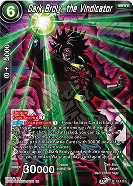 Dark Broly, the Vindicator BT13-136