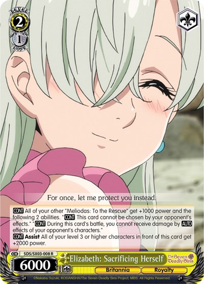 Elizabeth: Sacrificing Herself SDS/SX03-008 R