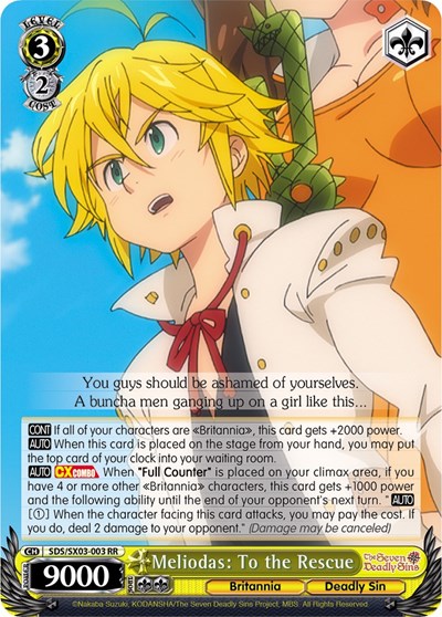 Meliodas: To the Rescue SDS/SX03-003 RR