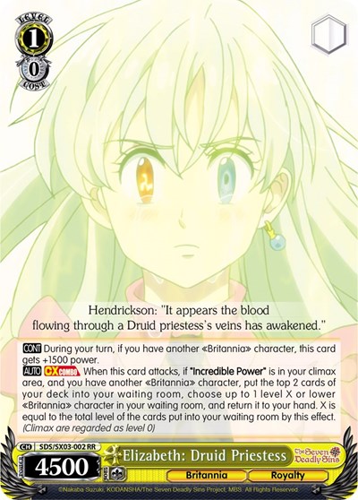 Elizabeth: Druid Priestess SDS/SX03-002 RR