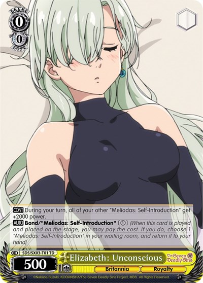 Elizabeth: Unconscious SDS/SX03-T01 TD