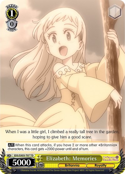 Elizabeth: Memories SDS/SX03-T07 TD