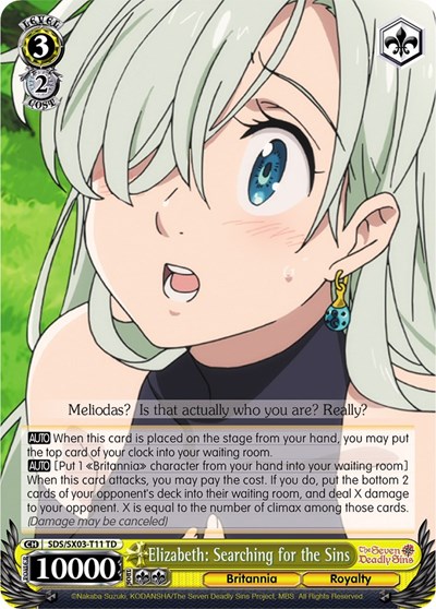 Elizabeth: Searching for the Sins SDS/SX03-T11 TD