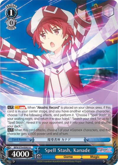 Spell Stash, Kanade BFR/S78-E092 U