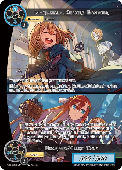 Mariabella, Sincere Engineer // Heart-to-Heart Talk ROL-013
