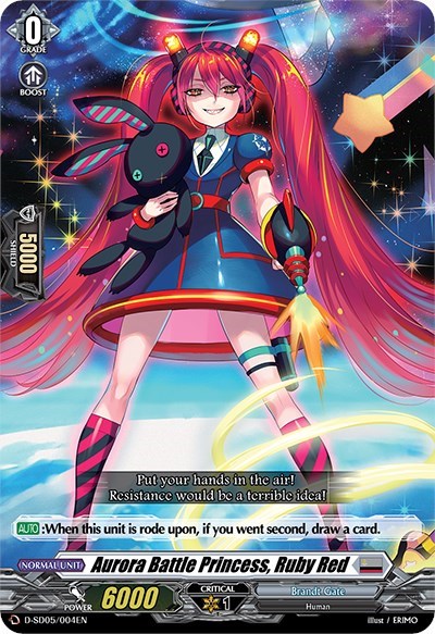 Aurora Battle Princess, Ruby Red [D Format] D-SD05/004EN