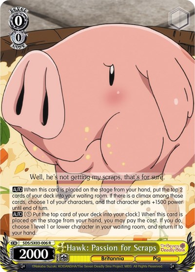 Hawk: Passion for Scraps SDS/SX03-006 R
