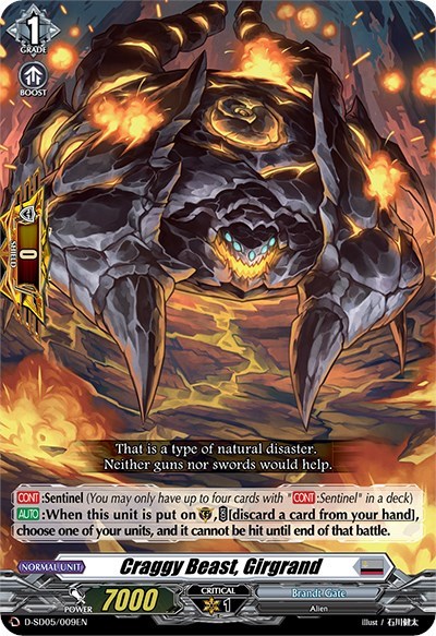 Craggy Beast, Girgrand [D Format] D-SD05/009EN