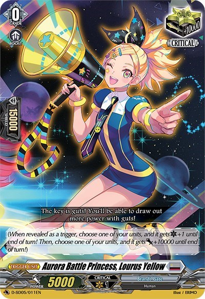 Aurora Battle Princess, Lourus Yellow [D Format] D-SD05/011EN