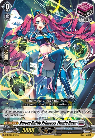 Aurora Battle Princess, Fronte Rose [D Format] D-SD05/013EN