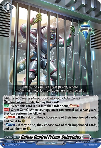Galaxy Central Prison, Galactolus [D Format] D-SD05/015EN