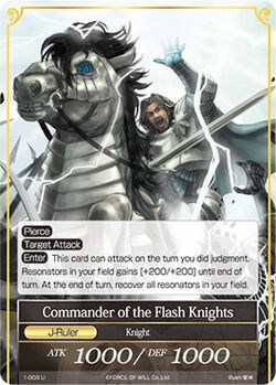 Commander of the Flash Knights // Commander of the Flash Knights 1-003/J