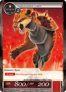 Sabretooth Tiger 1-063