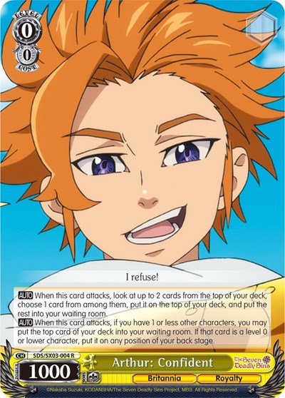 Arthur: Confident SDS/SX03-004 R