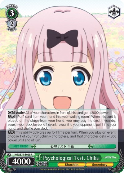 Psychological Test, Chika KGL/S79-E029 R