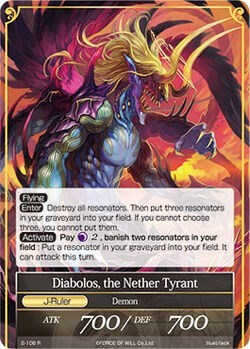 Sariel, the Lord of the End // Diabolos, the Nether Tyrant 2-108/J