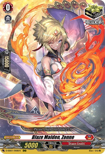Blaze Maiden, Zonne [D Format] D-SS01/008EN