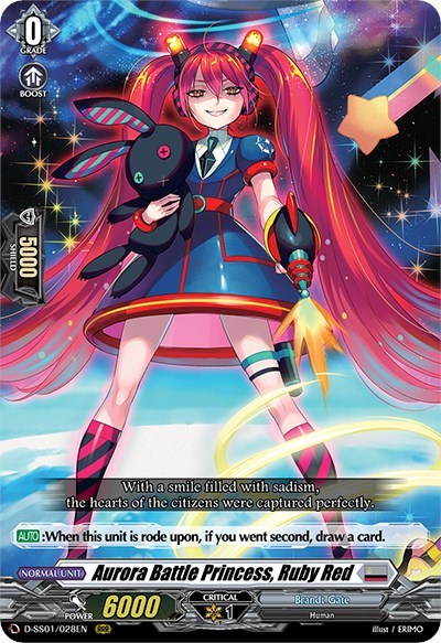 Aurora Battle Princess, Ruby Red [D Format] D-SS01/028EN
