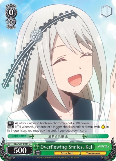Overflowing Smiles, Kei KGL/S79-E031 U