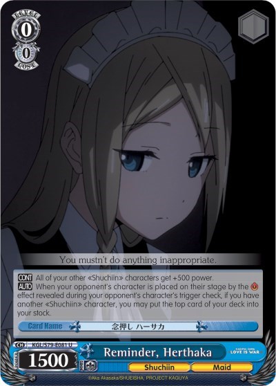 Reminder, Herthaka KGL/S79-E081 U