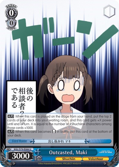 Outcasted, Maki KGL/S79-E084 U