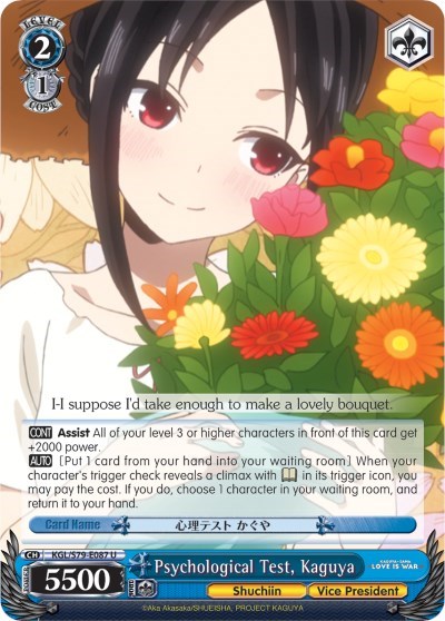 Psychological Test, Kaguya KGL/S79-E087 U