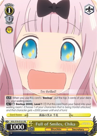 Full of Smiles, Chika KGL/S79-E101 PR