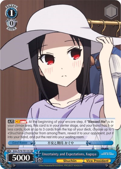Uncertainty and Expectations, Kaguya KGL/S79-TE13S SR