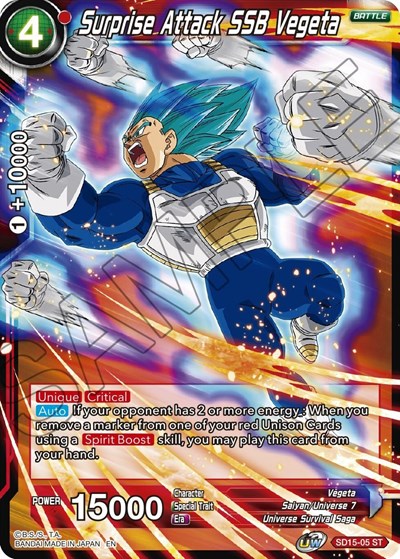 Surprise Attack SSB Vegeta SD15-05