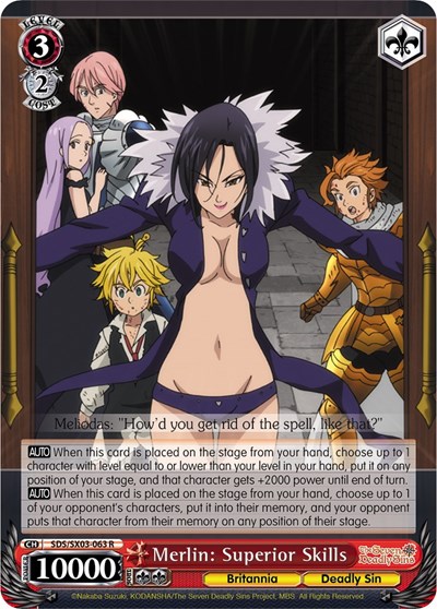 Merlin: Superior Skills SDS/SX03-063 R