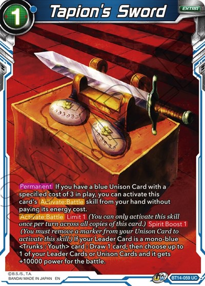 Tapion's Sword BT14-059 — Cross Spirits