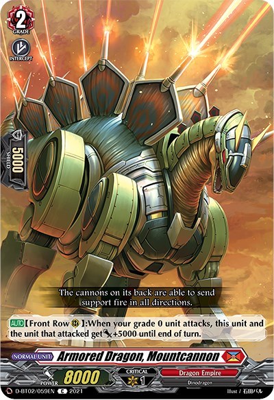 Armored Dragon, Mountcannon [D Format] D-BT02/059EN