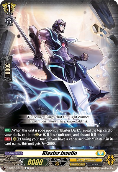 Blaster Javelin [D Format] D-BT02/104EN