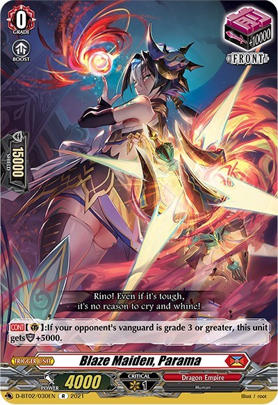 Blaze Maiden, Parama [D Format] D-BT02/030EN