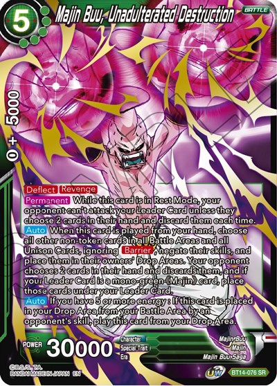 Majin Buu, Unadulterated Destruction BT14-076