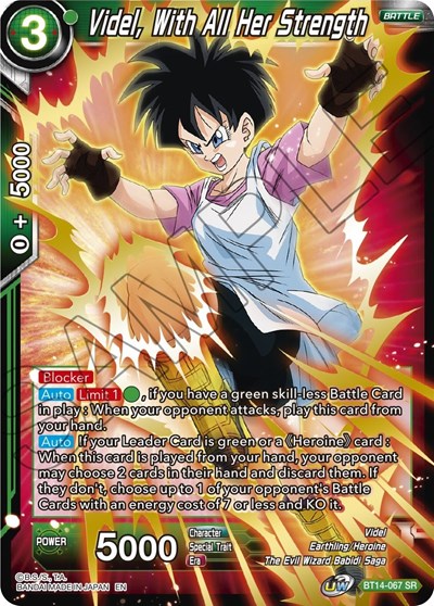 Videl, With All Her Strength BT14-067