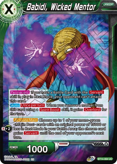 Babidi, Wicked Mentor BT14-064