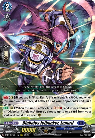 Diabolos Jetbacker, Lenard [D Format] D-BT02/004EN
