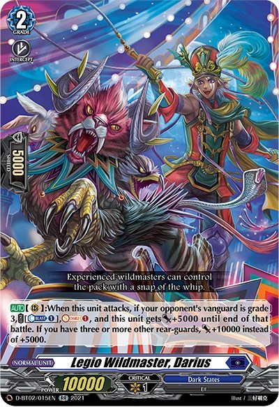 Legio Wildmaster, Darius [D Format] D-BT02/015EN