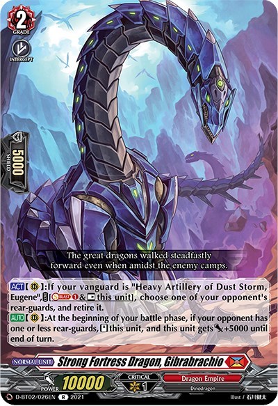 Strong Fortress Dragon, Gibrabrachio [D Format] D-BT02/026EN