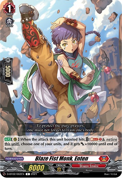 Blaze Fist Monk, Enten [D Format] D-BT02/062EN