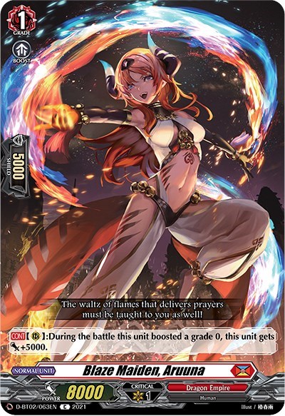 Blaze Maiden, Aruuna [D Format] D-BT02/063EN