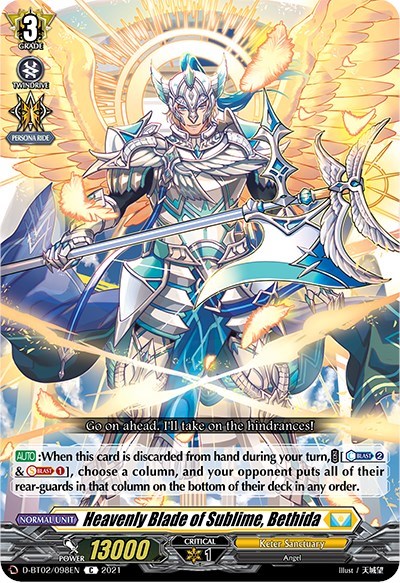 Heavenly Blade of Sublime, Bethida [D Format] D-BT02/098EN