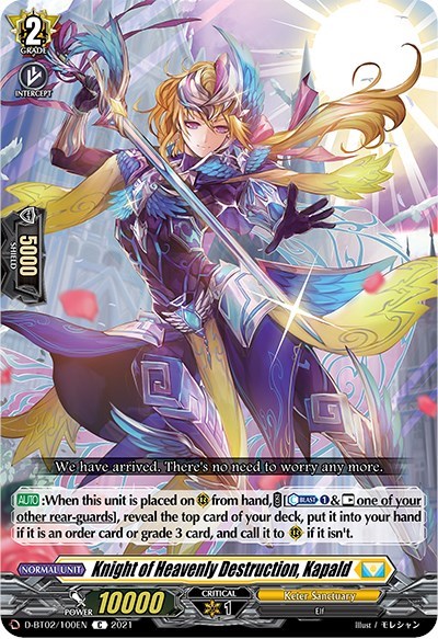Knight of Heavenly Destruction, Kapald [D Format] D-BT02/100EN