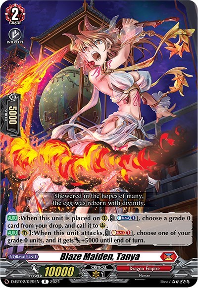 Blaze Maiden, Tanya [D Format] D-BT02/029EN