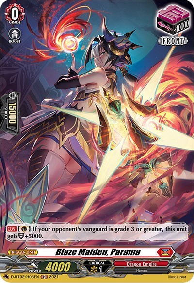 Blaze Maiden, Parama [D Format] D-BT02/H05EN